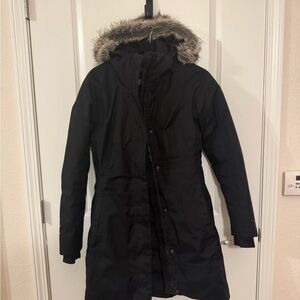 The North Face Women's Black Parka with Fur Hood